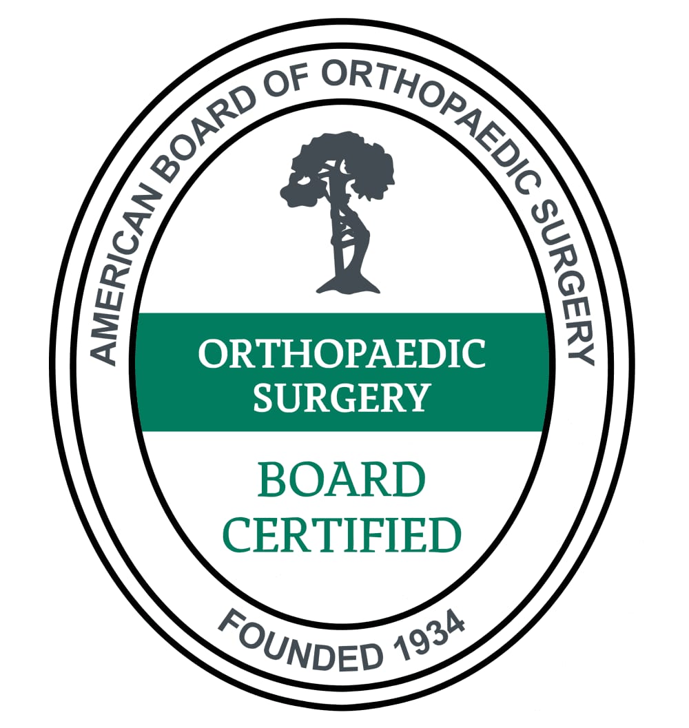 American Board of Orthopaedic Surgery — Board Certified